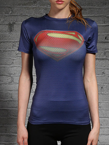 Men's Red Superman Compression T-shirt