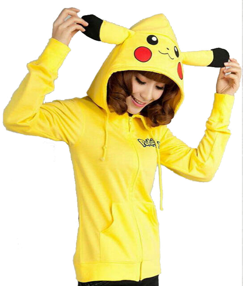 Pokemon Girls Pikachu Face Hoodie - Walmart.com