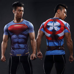 Men's Superman Compression Shirt - Nerds Mana
